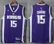 Wholesale Cheap Men's Sacramento Kings #15 DeMarcus Cousins NEW Purple Stitched NBA 2016-17 adidas Revolution 30 Swingman Jersey