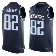 Wholesale Cheap Nike Titans #82 Delanie Walker Navy Blue Team Color Men's Stitched NFL Limited Tank Top Jersey