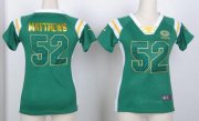 Wholesale Cheap Nike Packers #52 Clay Matthews Green Women's Stitched NFL Elite Draft Him Shimmer Jersey