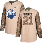 Wholesale Cheap Adidas Oilers #21 Andrew Ference Camo Authentic 2017 Veterans Day Stitched Youth NHL Jersey