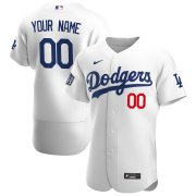 Wholesale Cheap Los Angeles Dodgers Custom Men's Nike White Home 2020 World Series Bound Authentic Player MLB Jersey