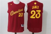 Wholesale Cheap Men's Cleveland Cavaliers #23 LeBron James adidas Burgundy Red 2016 Christmas Day Stitched NBA Swingman Jersey