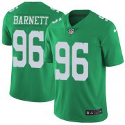 Wholesale Cheap Nike Eagles #96 Derek Barnett Green Men's Stitched NFL Limited Rush Jersey