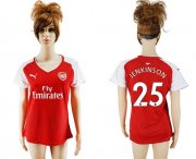 Wholesale Cheap Women's Arsenal #25 Jenkinson Home Soccer Club Jersey