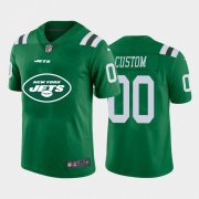 Wholesale Cheap New York Jets Custom Green Men's Nike Big Team Logo Vapor Limited NFL Jersey