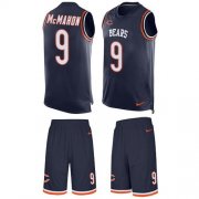 Wholesale Cheap Nike Bears #9 Jim McMahon Navy Blue Team Color Men's Stitched NFL Limited Tank Top Suit Jersey
