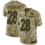 Wholesale Cheap Nike Broncos #28 Royce Freeman Camo Men's Stitched NFL Limited 2018 Salute To Service Jersey