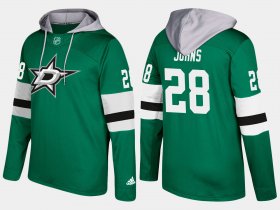 Wholesale Cheap Stars #28 Stephen Johns Green Name And Number Hoodie