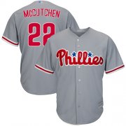 Wholesale Cheap Phillies #22 Andrew McCutchen Grey Cool Base Stitched Youth MLB Jersey