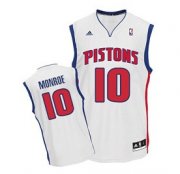 Wholesale Cheap Detroit Pistons #10 Greg Monroe White Swingman Jersey