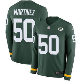 Wholesale Cheap Nike Packers #50 Blake Martinez Green Team Color Men\'s Stitched NFL Limited Therma Long Sleeve Jersey