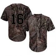 Wholesale Cheap Braves #16 Brian McCann Camo Realtree Collection Cool Base Stitched MLB Jersey