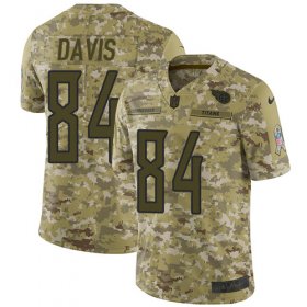 Wholesale Cheap Nike Titans #84 Corey Davis Camo Men\'s Stitched NFL Limited 2018 Salute To Service Jersey