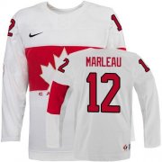 Wholesale Cheap Olympic 2014 CA. #12 Patrick Marleau White Stitched NHL Jersey