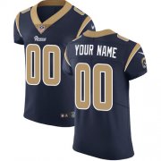 Wholesale Cheap Nike Los Angeles Rams Customized Navy Blue Team Color Stitched Vapor Untouchable Elite Men's NFL Jersey