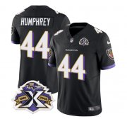 Wholesale Cheap Men's Baltimore Ravens #44 Marlon Humphrey Black 2023 F.U.S.E With Patch Throwback Vapor Limited Stitched Jersey