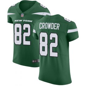 Wholesale Cheap Nike Jets #82 Jamison Crowder Green Team Color Men\'s Stitched NFL Vapor Untouchable Elite Jersey