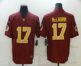 Wholesale Cheap Men\'s Washington Redskins #17 Terry McLaurin Red With Gold 2017 Vapor Untouchable Stitched NFL Nike Limited Jersey