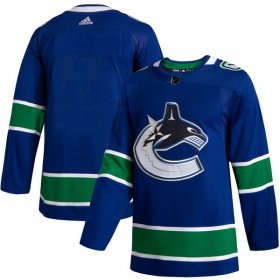 Wholesale Cheap Men\'s Vancouver Canucks Blank Adidas Blue 2019-20 Home Authentic NHL Jersey
