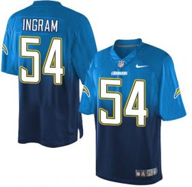 Wholesale Cheap Nike Chargers #54 Melvin Ingram Electric Blue/Navy Blue Men\'s Stitched NFL Elite Fadeaway Fashion Jersey