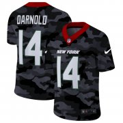Cheap New York Jets #14 Sam Darnold Men's Nike 2020 Black CAMO Vapor Untouchable Limited Stitched NFL Jersey