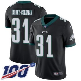 Wholesale Cheap Nike Eagles #31 Nickell Robey-Coleman Black Alternate Men\'s Stitched NFL 100th Season Vapor Untouchable Limited Jersey