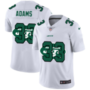 Wholesale Cheap New York Jets #33 Jamal Adams White Men's Nike Team Logo Dual Overlap Limited NFL Jersey