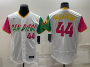 Wholesale Cheap Men's San Diego Padres #44 Joe Musgrove White Number 2022 City Connect Flex Base Stitched Jersey