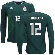 Wholesale Cheap Mexico #12 A.Talavera Home Long Sleeves Soccer Country Jersey