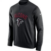 Wholesale Cheap Men's Atlanta Falcons Nike Black Sideline Circuit Performance Sweatshirt