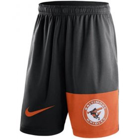 Wholesale Cheap Men\'s Baltimore Orioles Nike Black Cooperstown Collection Dry Fly Shorts