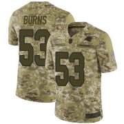 Wholesale Cheap Nike Panthers #53 Brian Burns Camo Men's Stitched NFL Limited 2018 Salute To Service Jersey