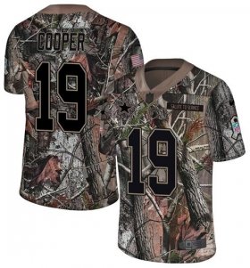 Wholesale Cheap Nike Cowboys #19 Amari Cooper Camo Men\'s Stitched NFL Limited Rush Realtree Jersey