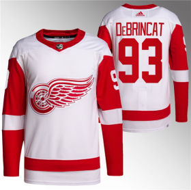 Wholesale Cheap Men\'s Detroit Red Wings #93 Alex DeBrincat White Stitched Jersey