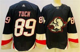 Cheap Men\'s Buffalo Sabres #89 Alex Tuch 2022-23 Black Stitched Jersey