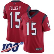 Wholesale Cheap Nike Texans #15 Will Fuller V Red Alternate Men's Stitched NFL 100th Season Vapor Limited Jersey