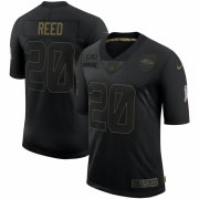 Cheap Baltimore Ravens #20 Ed Reed Nike 2020 Salute To Service Retired Limited Jersey Black