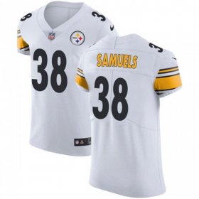 Wholesale Cheap Nike Steelers #38 Jaylen Samuels White Men\'s Stitched NFL Vapor Untouchable Limited Jersey