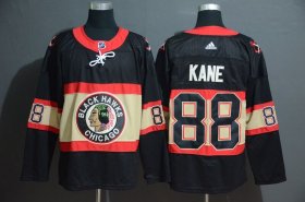 Wholesale Cheap Adidas Blackhawks #88 Patrick Kane Men\'s Black Classic Retro Stitched NHL Jersey