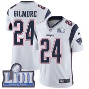 Wholesale Cheap Nike Patriots #24 Stephon Gilmore White Super Bowl LIII Bound Men's Stitched NFL Vapor Untouchable Limited Jersey