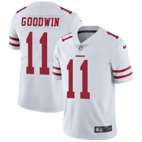 Wholesale Cheap Nike 49ers #11 Marquise Goodwin White Men\'s Stitched NFL Vapor Untouchable Limited Jersey