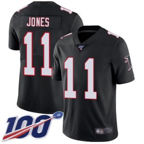 Wholesale Cheap Nike Falcons #11 Julio Jones Black Alternate Men\'s Stitched NFL 100th Season Vapor Limited Jersey