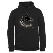 Wholesale Cheap Men's Vancouver Canucks Black Rink Warrior Pullover Hoodie
