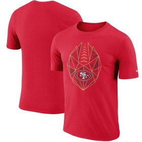 Wholesale Cheap Men\'s San Francisco 49ers Nike Scarlet Fan Gear Icon Performance T-Shirt