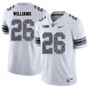 Wholesale Cheap Ohio State Buckeyes 26 Antonio Williams White Shadow College Football Jersey