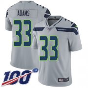 Wholesale Cheap Nike Seahawks #33 Jamal Adams Grey Alternate Men's Stitched NFL 100th Season Vapor Untouchable Limited Jersey