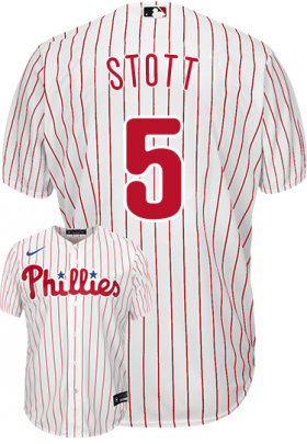 Cheap Men\'s Philadelphia Phillies #5 Bryson Stott White Cool Base Stitched Baseball Jersey
