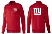 Wholesale Cheap NFL New York Giants Team Logo Jacket Red_1