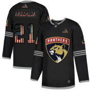 Wholesale Cheap Florida Panthers #21 Vincent Trocheck Adidas Men's Black USA Flag Limited NHL Jersey