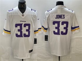 Cheap Men\'s Minnesota Vikings #33 Aaron Jones White Vapor Untouchable Limited Stitched Jersey